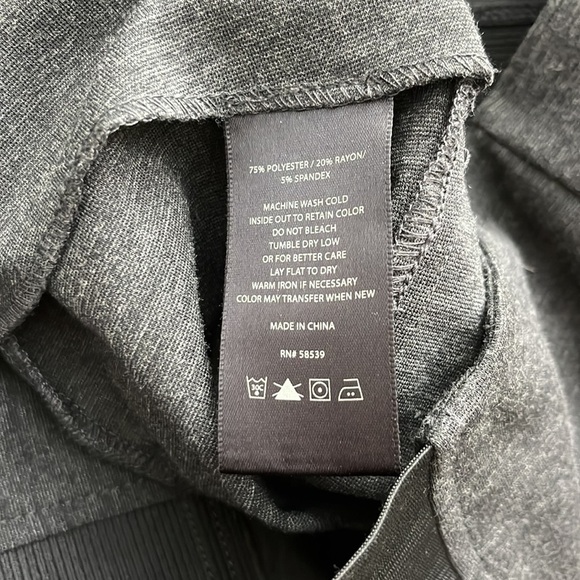 Kut from the Kloth High Rise Skinny Ponte Knit Elastic Panel Leggings Size Large - Picture 8 of 9